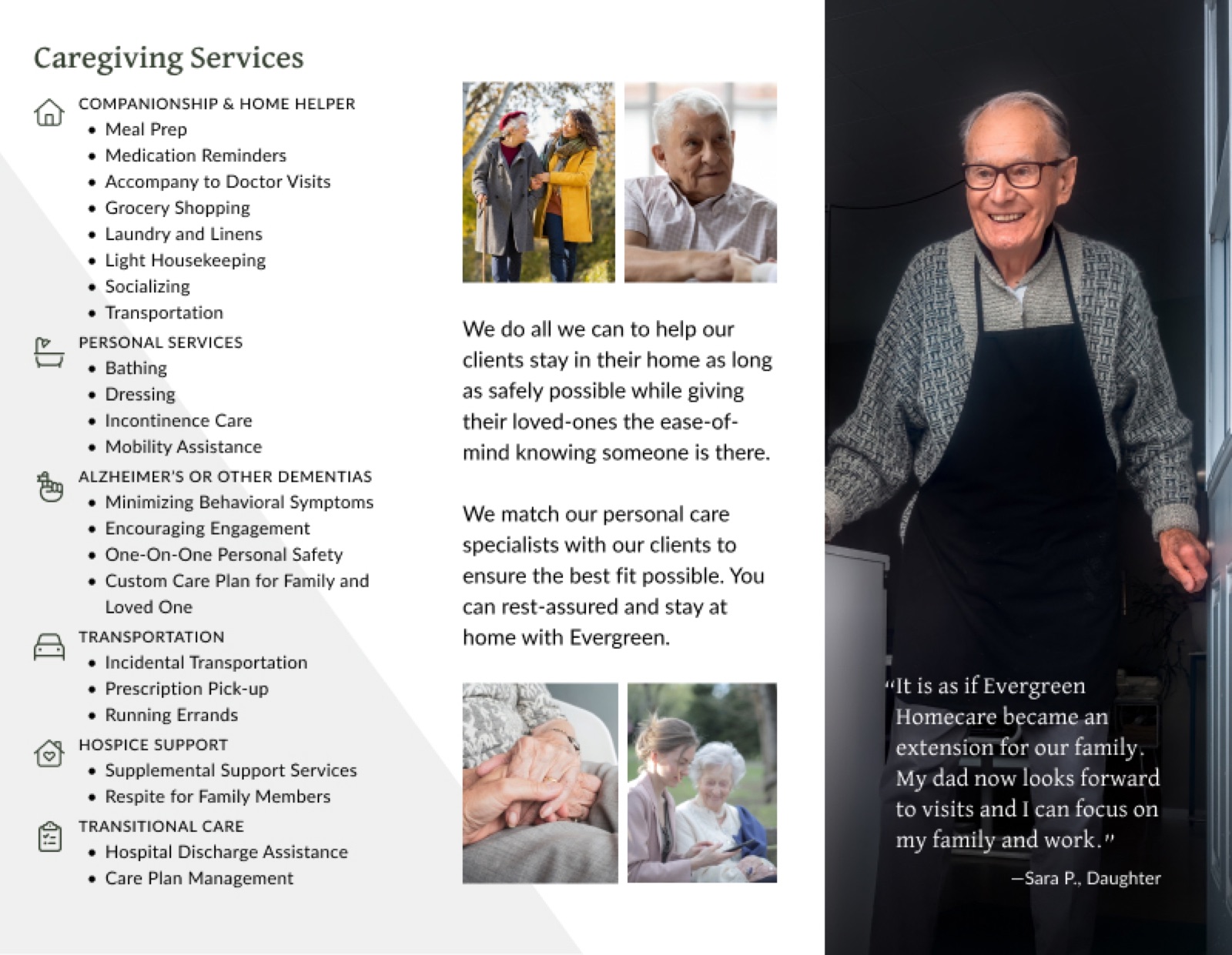Evergreen Homecare Brand Identity detail